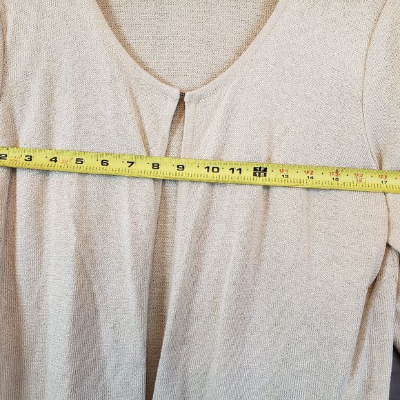 True Beauty by Emme Women's Size 2 Plus (XL) embroidered sleeves Sweater Jacket - Picture 15 of 15